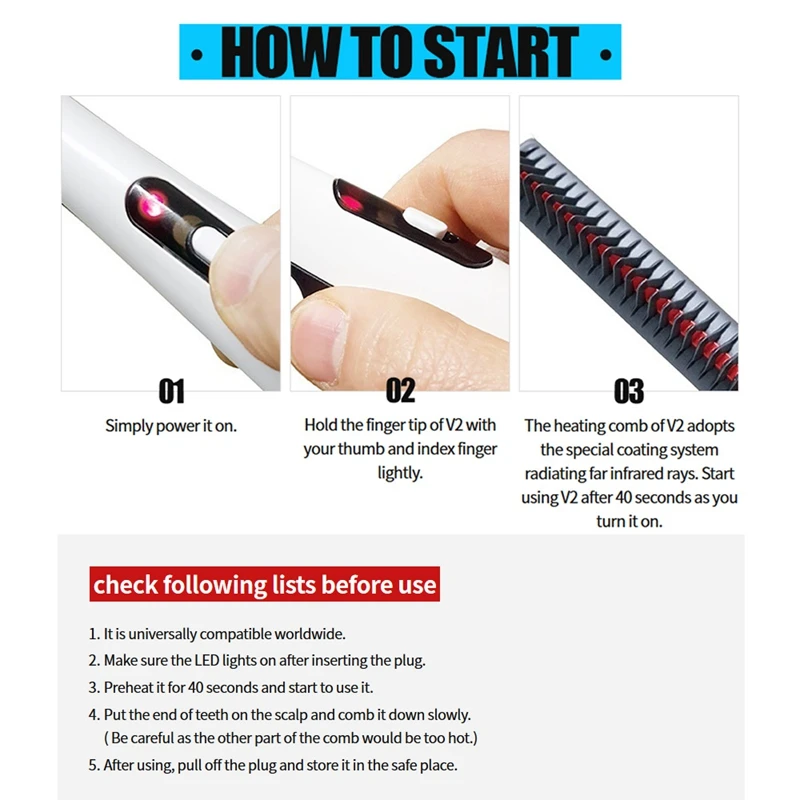 Мужской расчесыватель для выпрямления бороды и увлажнения волос.