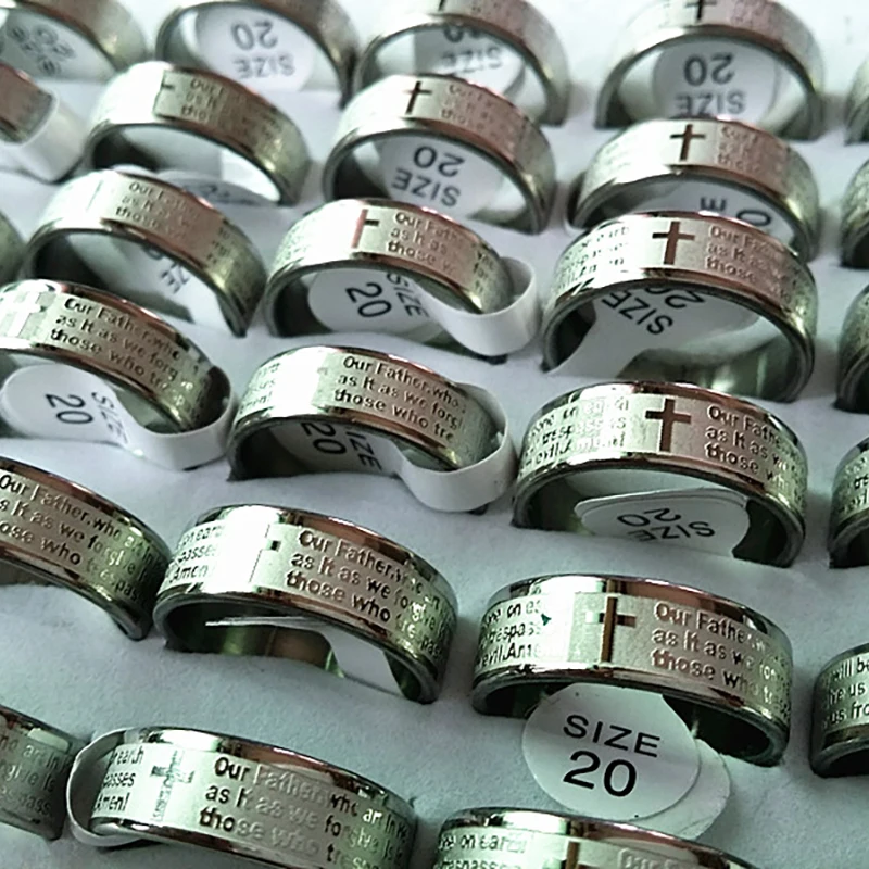 Оптовая продажа новые брендовые полированные кольца из нержавеющей стали для