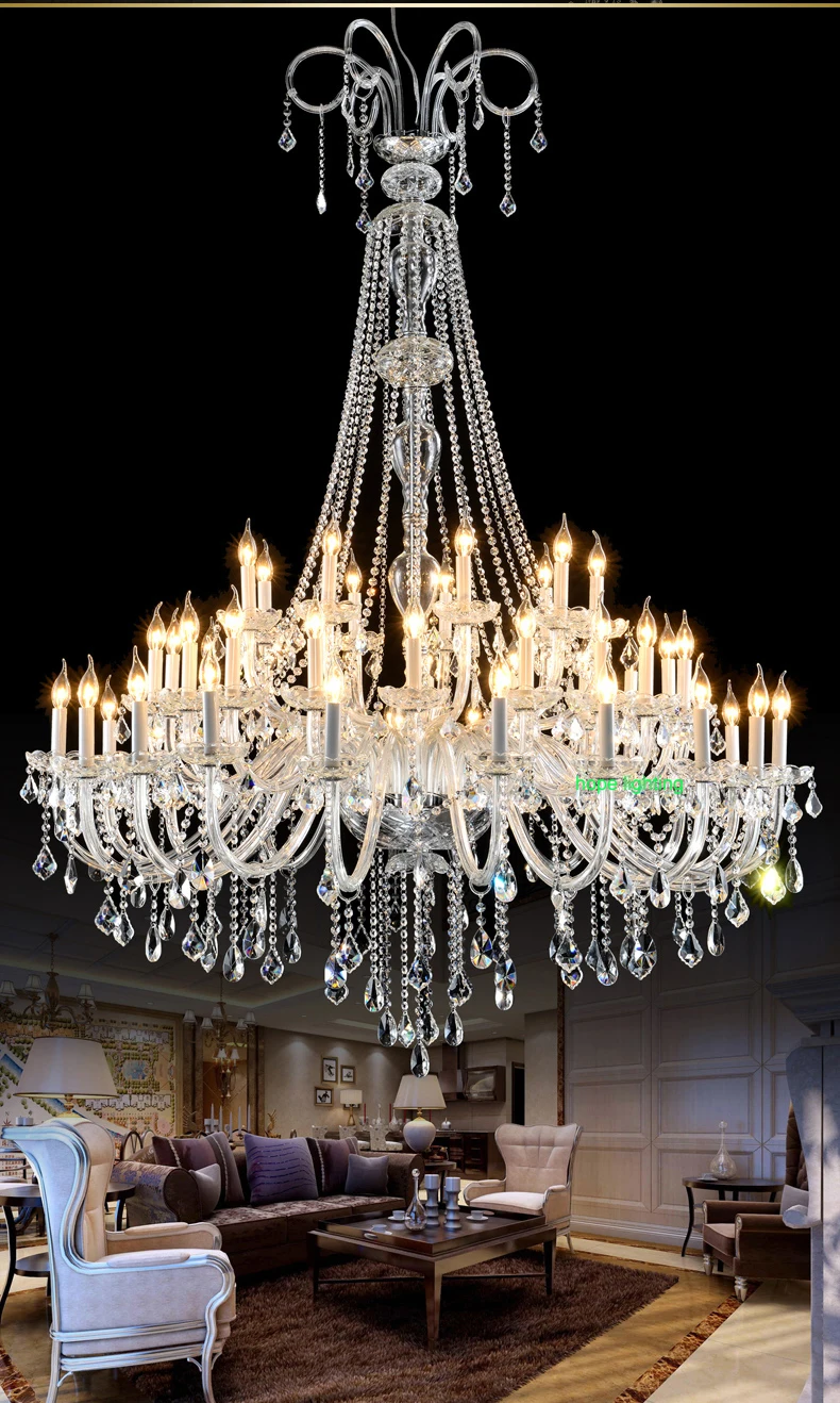 хрустальные многоярусные Чешские люстры хрустальная люстра гостиная Люстры