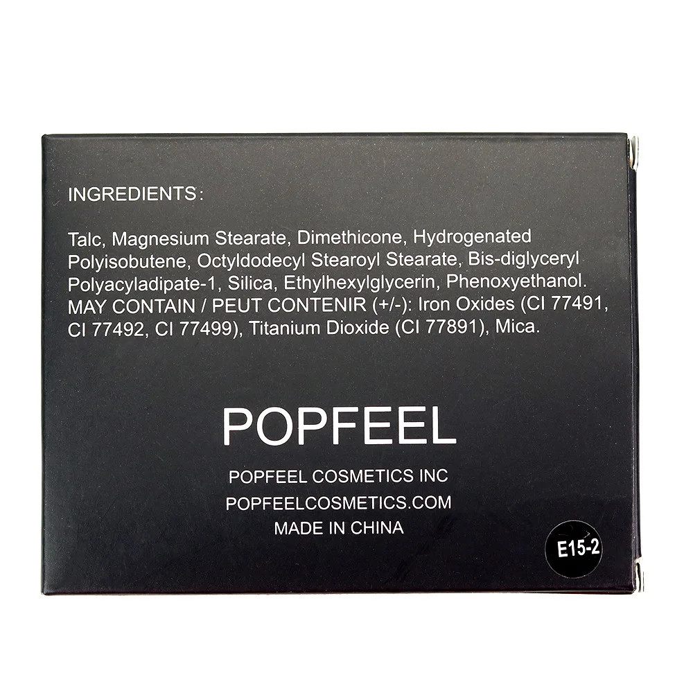 POPFEEL 15 видов цветов Светящиеся матовые тени для век Палитра Смоки телесные набор