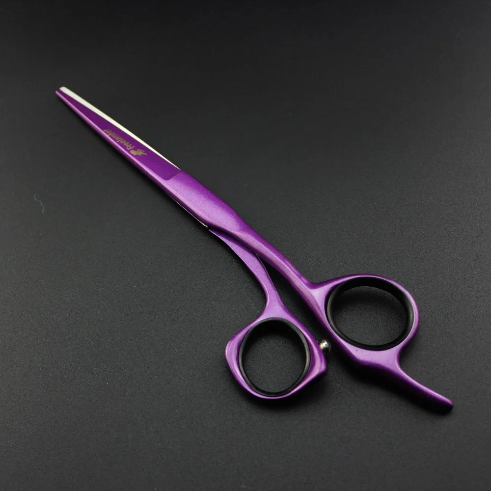 

5/5.5/6 inch purple blind hole personality hairdressing scissors flat shear bangs scissors hair salon special scissors