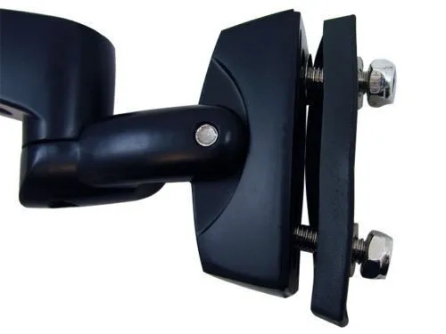 Черный Алюминиевых заготовок Заднего Вида Зеркала Синий Сторону Выпуклые Для