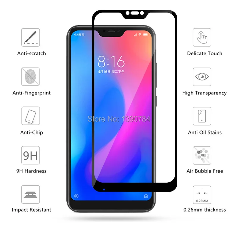 2.5D полное покрытие закаленное Стекло для Xiaomi Mi A2 Lite 5 84 &quotЭкран протектор A2Lite