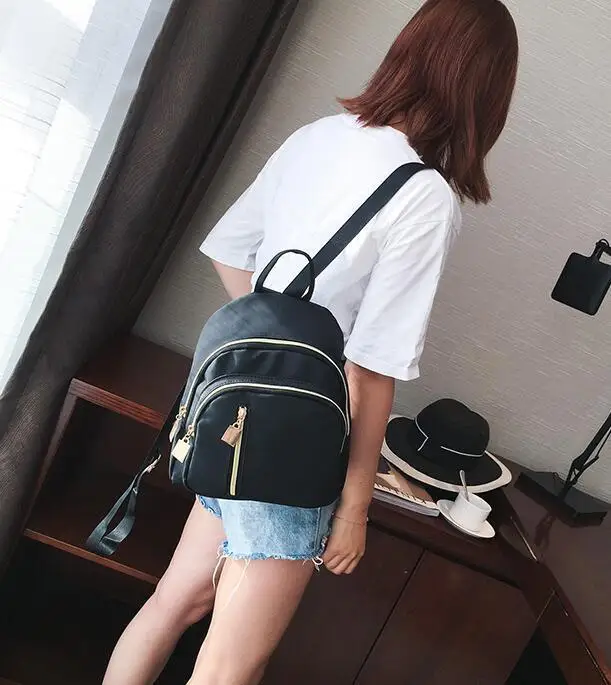 Hacmpoehue Oxford Black Backpack Female School For Teenage Girls Daypack Feminine Mochila Waterproof Women | Багаж и сумки