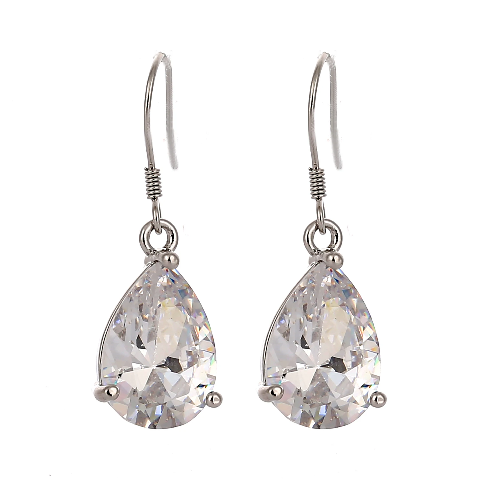 2017 ювелирный набор серебряного цвета модный кубический циркон подвеска