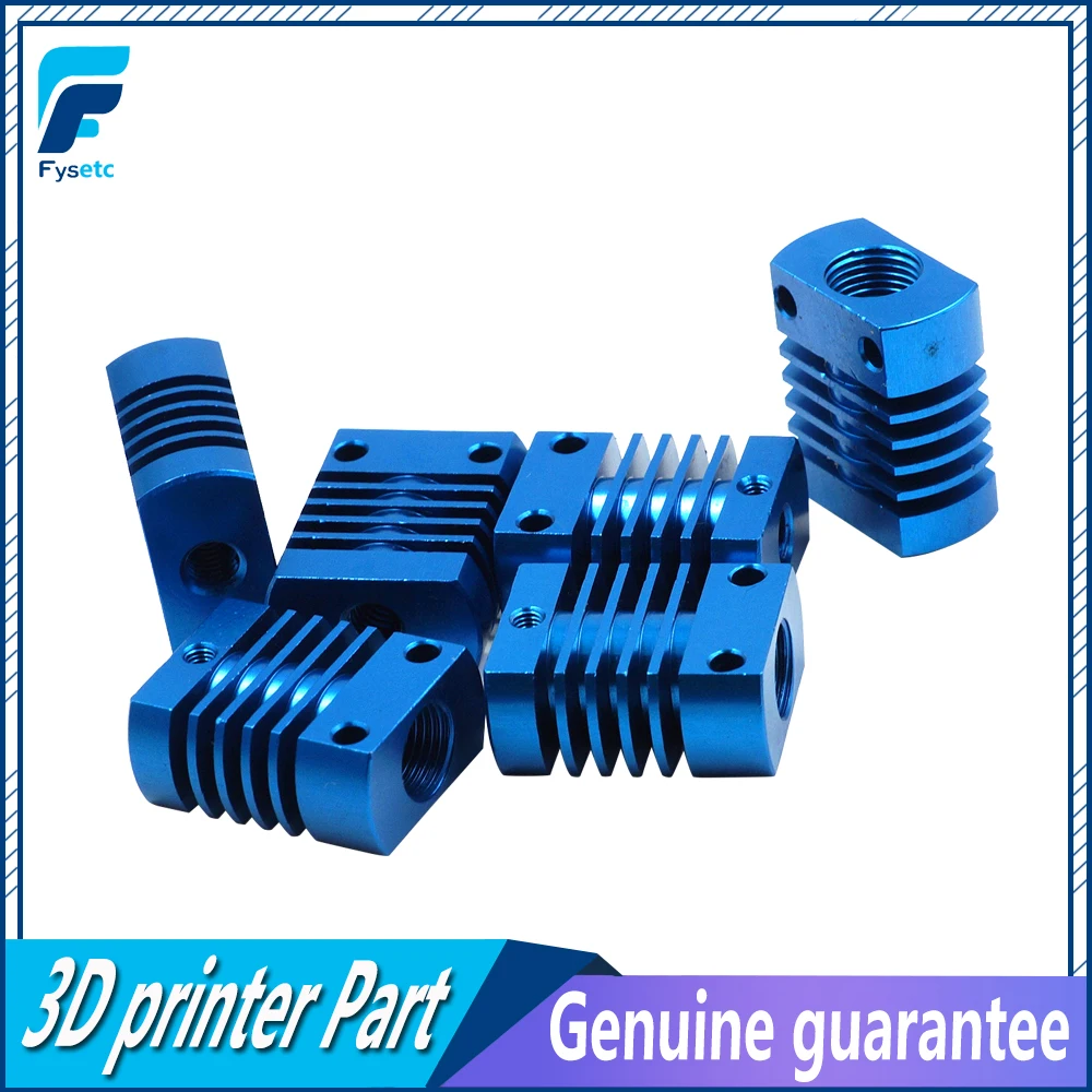 

5pcs MK10 V6 Heat Sink Radiator Fit 22mm Cooling Fan Aluminum Fins With Size 27x22x12mm Hot For CR8/CR10 3D Printer Parts