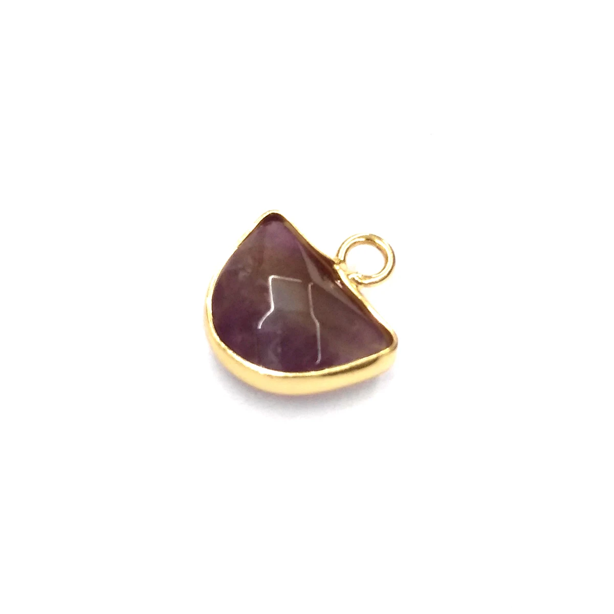Purple quartz Натуральный камень подвеска-Агат Подвески Кулоны из нержавеющей стали для самостоятельного изготовления ювелирных изделий Цепочки и ожерелья Размеры 13x13 мм - Окраска металла: Purple quartz