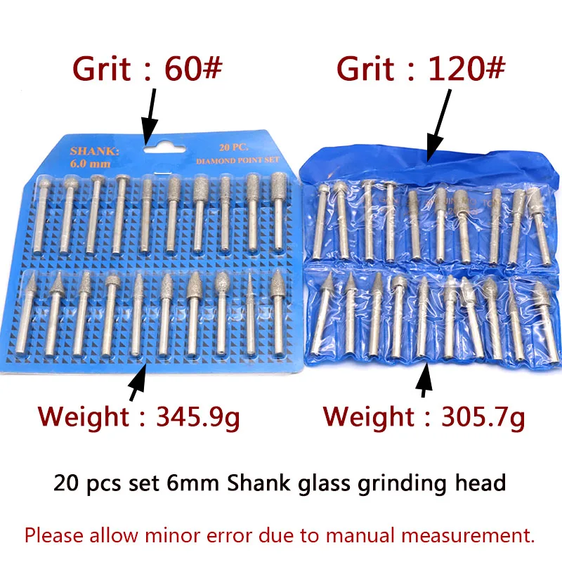 20 штук шлифовальные резка со стразами и круглым носком сверла для дрели роторный
