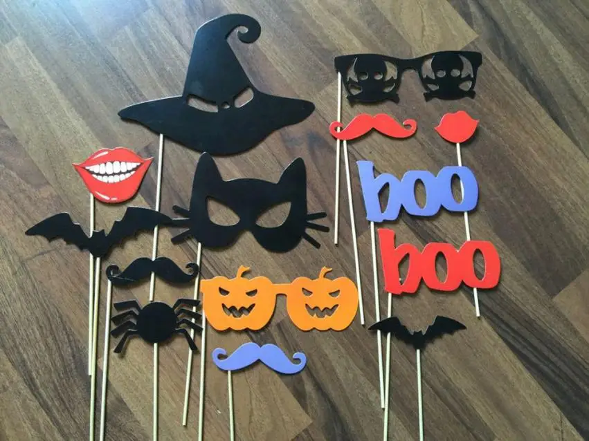 

New Arrive Funny Product DIY Photo Booth Props Moustaches On A Stick Halloween Party