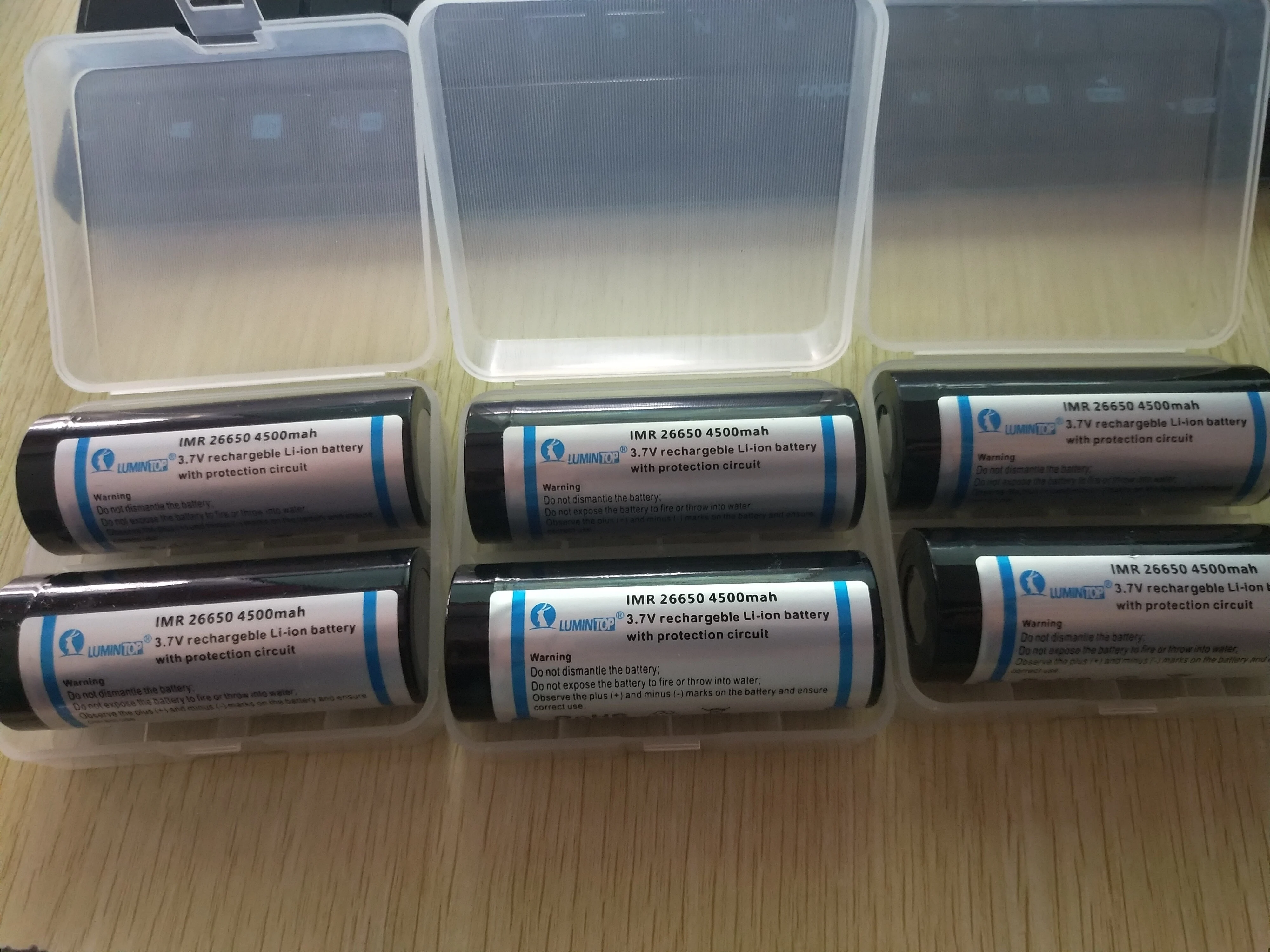 2 шт LUMINTOP ICR26650 26650 5000mAh аккумуляторные батареи 3 7 v 18.5wh + 1 Soshine li-ion/LiFePO4/NiMH