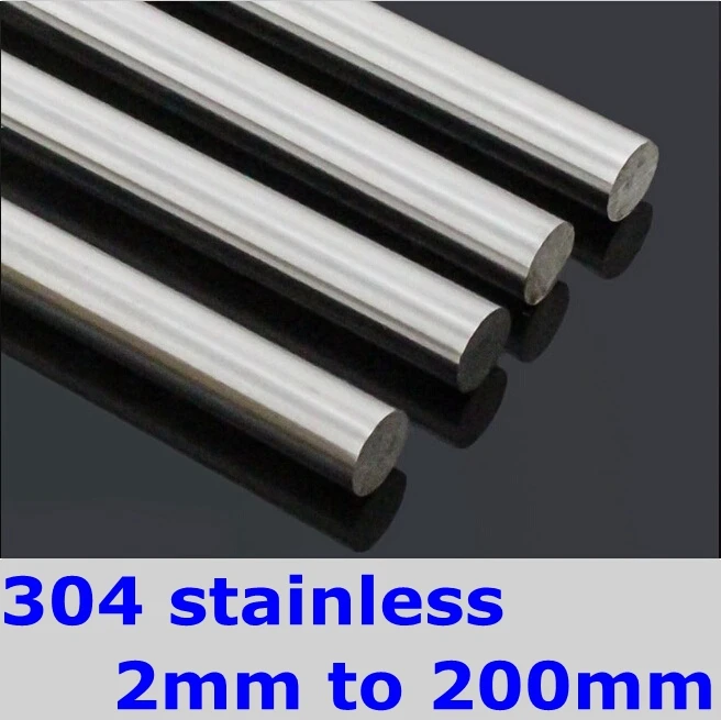 

8mm SS304 Stainless Steel Round Bar DIY Hardware Round Rods Pole