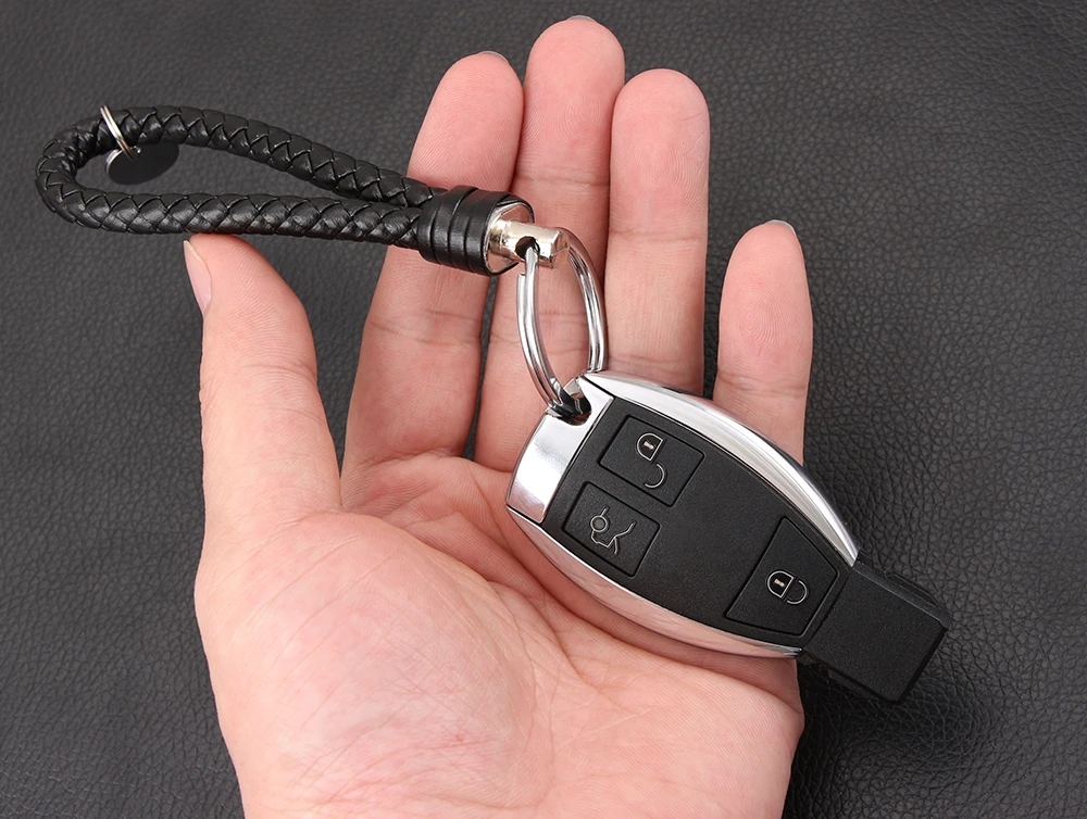 Кожаный Автомобильный Брелок для ключей брелок подходит BMW Volkswagen VW Golf 4 5 6 7 Toyota ford