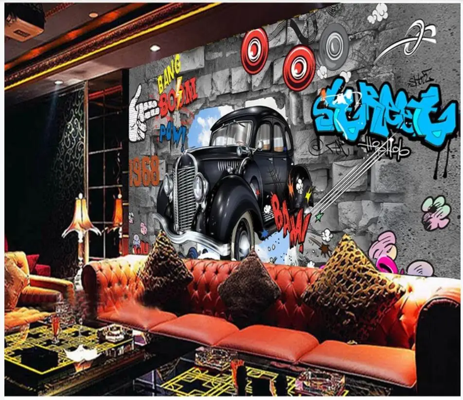 WDBH 3d фото обои на заказ настенная Ретро винтажная Европейская кирпичная стена