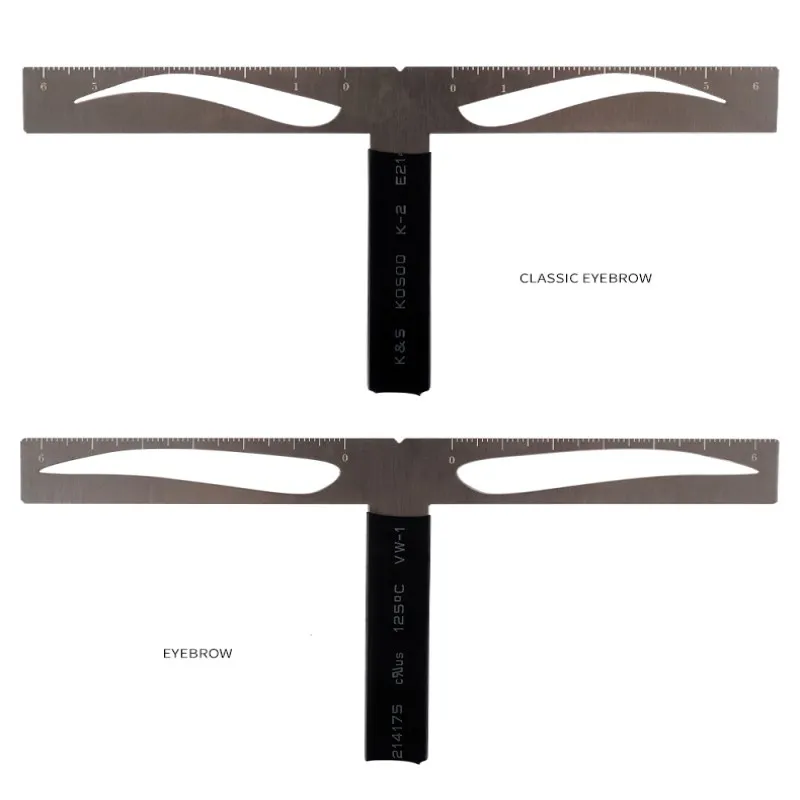 Инструмент для перманентного макияжа бровей из нержавеющей стали|eyebrow stencil