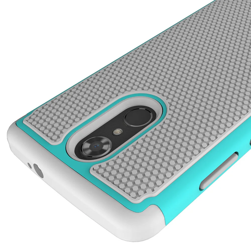 Гибридный Прочный чехол для ZTE Max XL Heavy Duty 2 в 1 жесткий поликарбонатный ТПУ