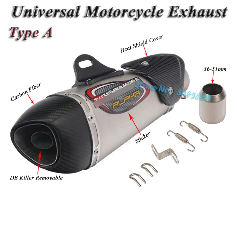 Универсальный мотоцикл Yoshimura выхлопная труба Escape модифицированный углеродный глушитель дБ убийца глушитель для Ninja 400 GSXR600 K6 KTM R15
