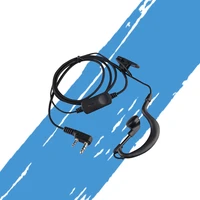 ksun walkie talkie headset b20 sr head earbuds ear hooks two way radio headset nylon braided wire