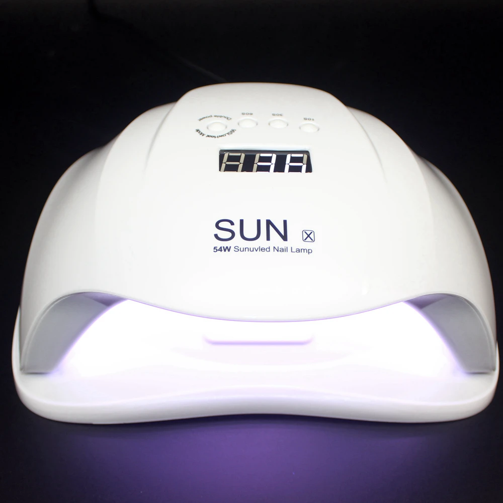 Новый 54 Вт светодиодный SUN X ногтевые лампы автоматический зондирующий аппарат