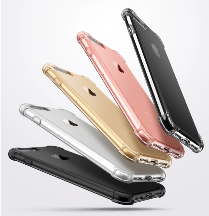 Для iPhone 7 прозрачный Кристальный силиконовый чехол воздушная подушка