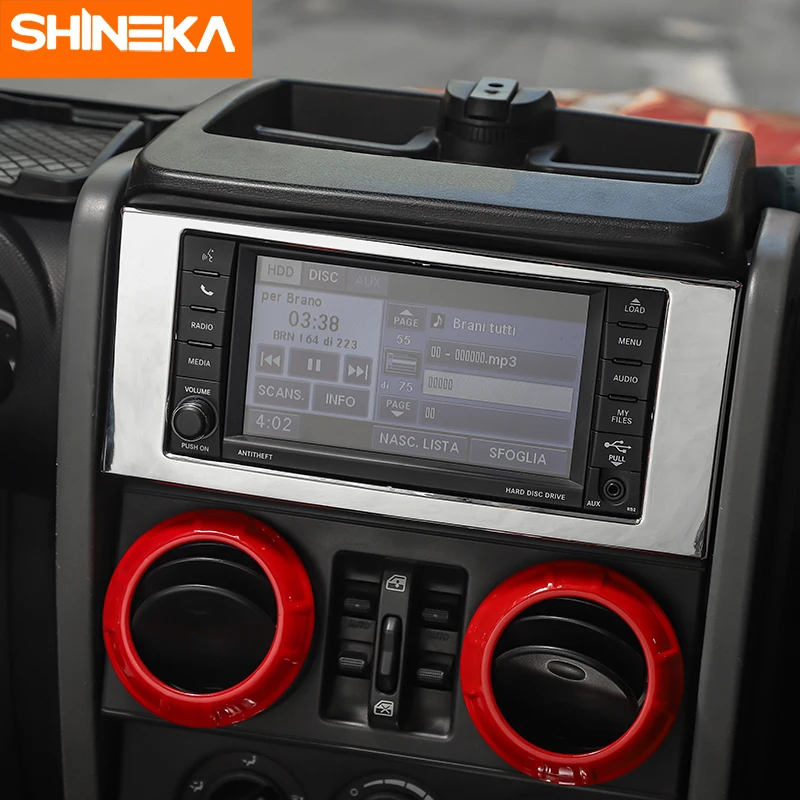 SHINEKA внутренние молдинги для Jeep Wrangler JK 2007-2010 7 шт. ABS декоративные наклейки с