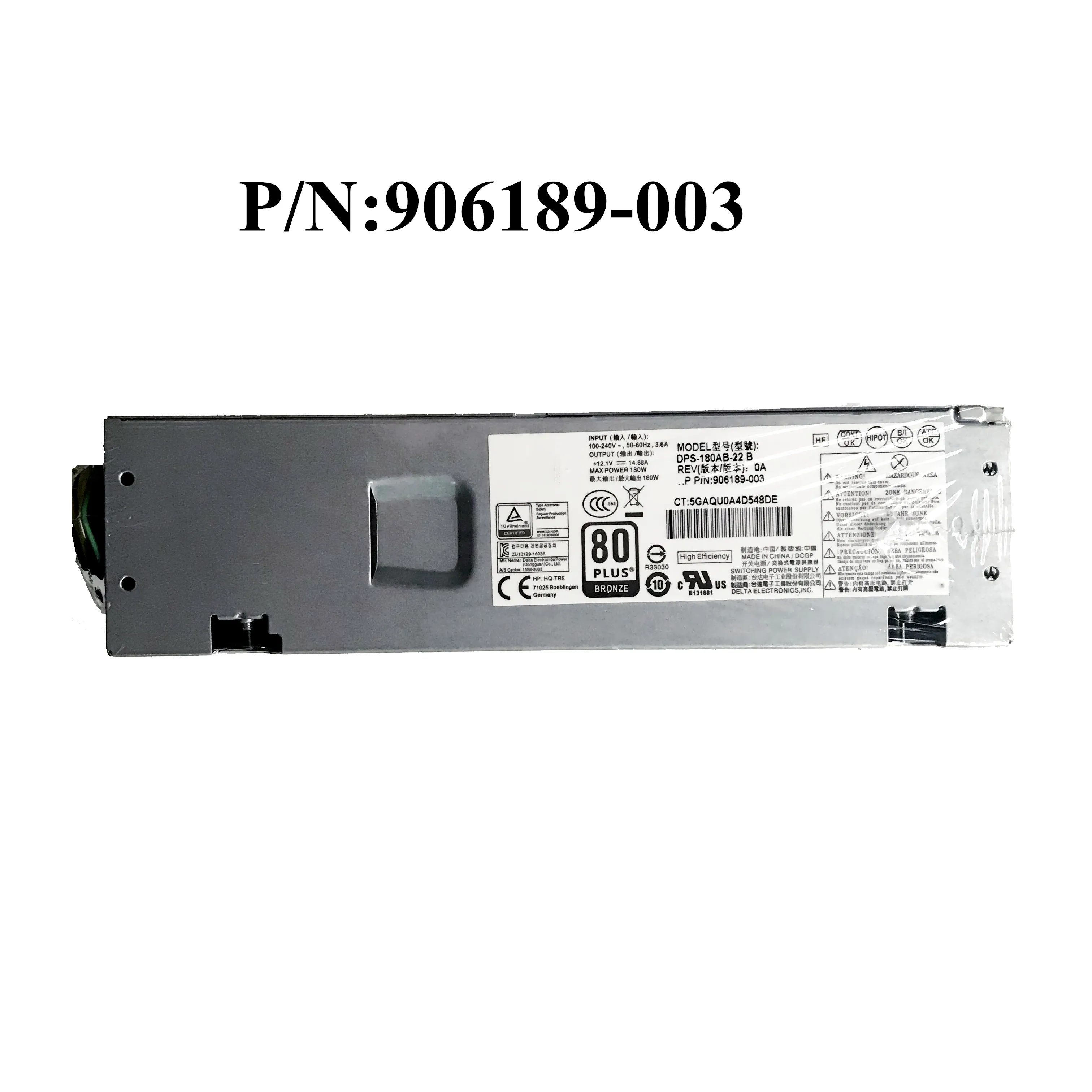 Блок питания SZWXZY для настольного ПК HP 400G4 SFF 180 Вт FCF011 6 + 4 контакта 914137-001 906189-003