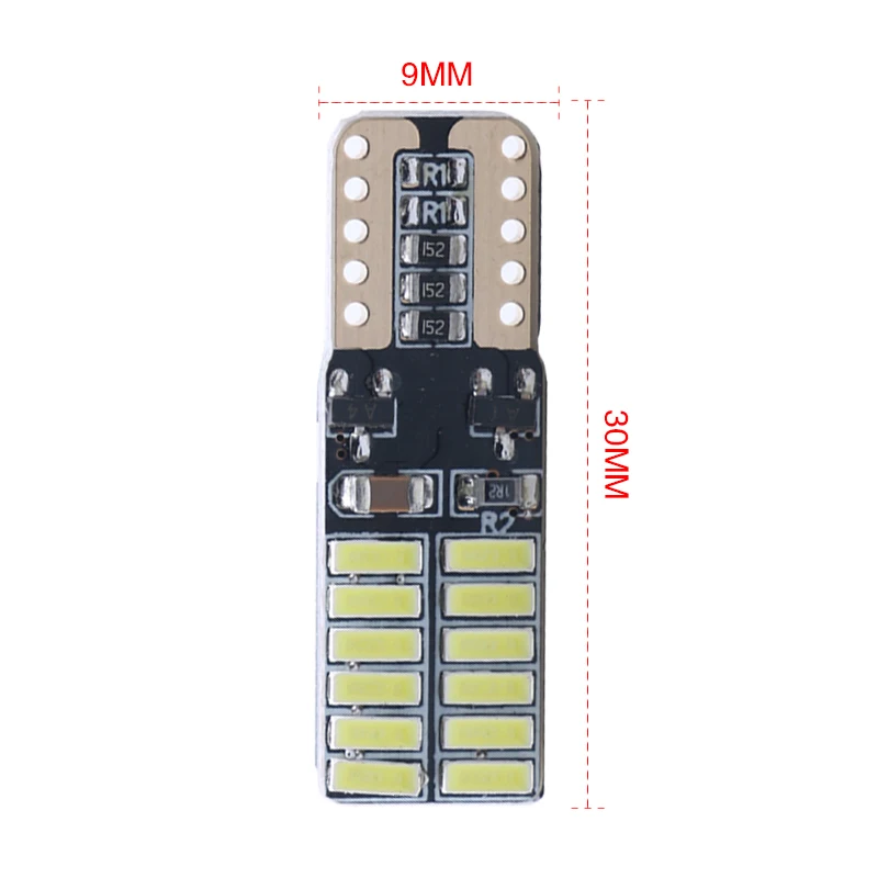 2 шт. T10 24smd светодиодный светильник автомобильная лампа CANBUS без ошибок 12 в супер