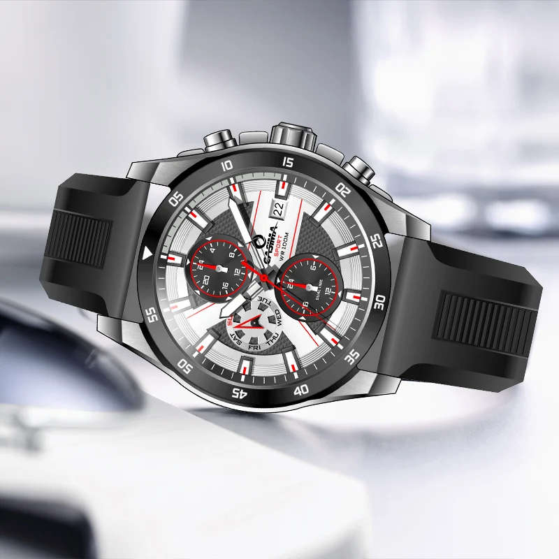 Часы наручные CASIMA мужские кварцевые брендовые модные спортивные