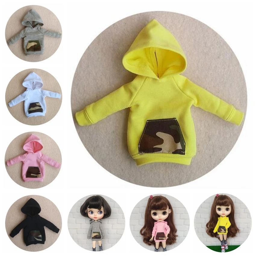 Одежда для кукол Blyth 1 шт. модная Толстовка с длинным рукавом ob24 Azone Licca Barbies Kurhn 30 см