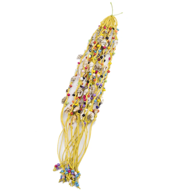 Браслеты ручной работы JINSE модные браслеты с улиткой ракушками бусинами звеньями