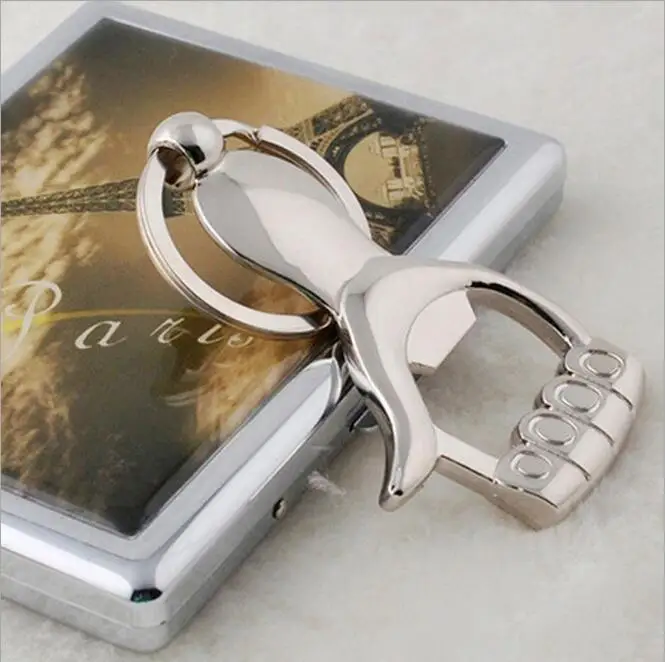 Portable Car keychain Hand Shape High-grade Simulation Key Chain Bottle Opener Silver Ring Best Gift Auto Accessories | Автомобили и