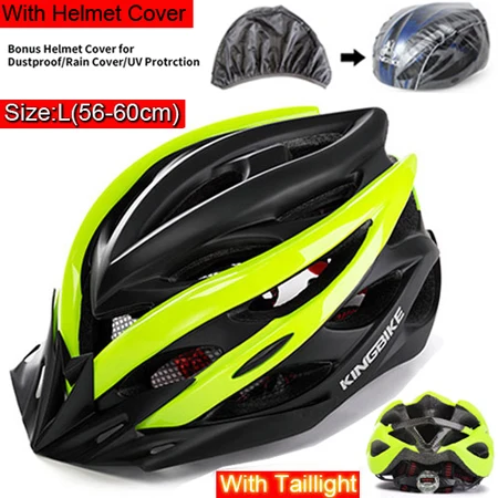 872-green KINGBIKE, Женский велосипедный шлем, ультралегкий, eps, дорожный, горный велосипед, шлемы с козырьком, размер 56-60 см, mtb шлем, 24 Отверстия, велосипедный шлем - Цвет: 872-green