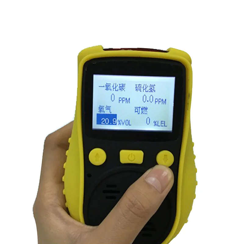 4 в 1 детектор газа O2 H2S CO анализатор горючих газов кислородный окись углерода