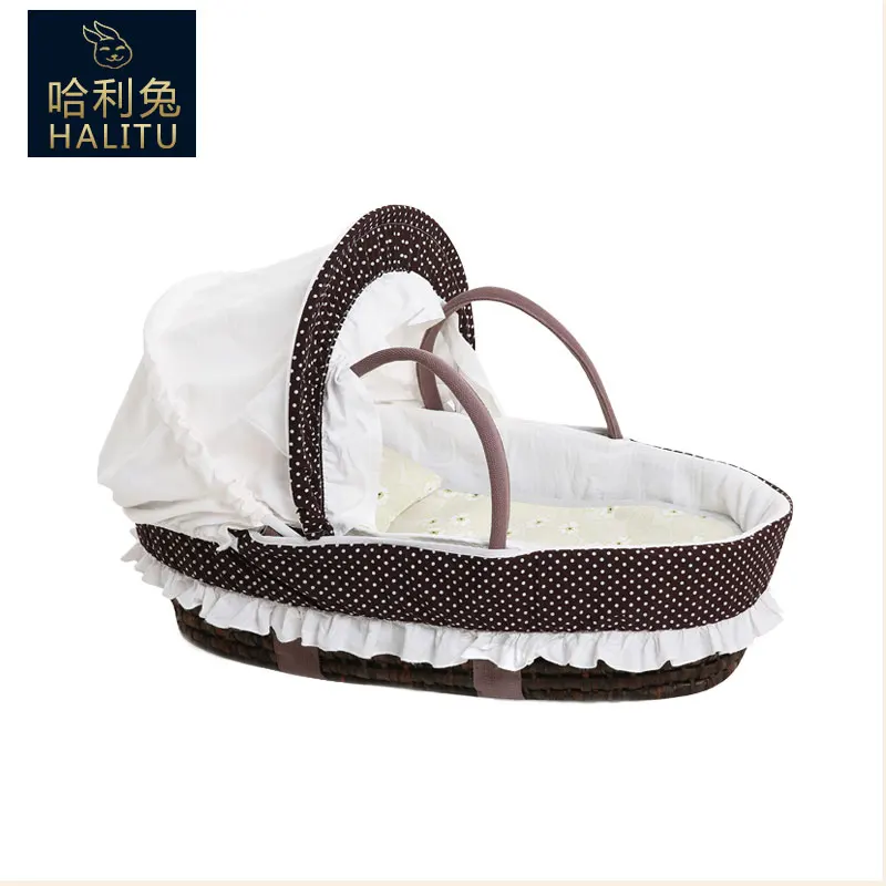 Корзина для новорожденного детская корзина сна портативная Соломенная детской