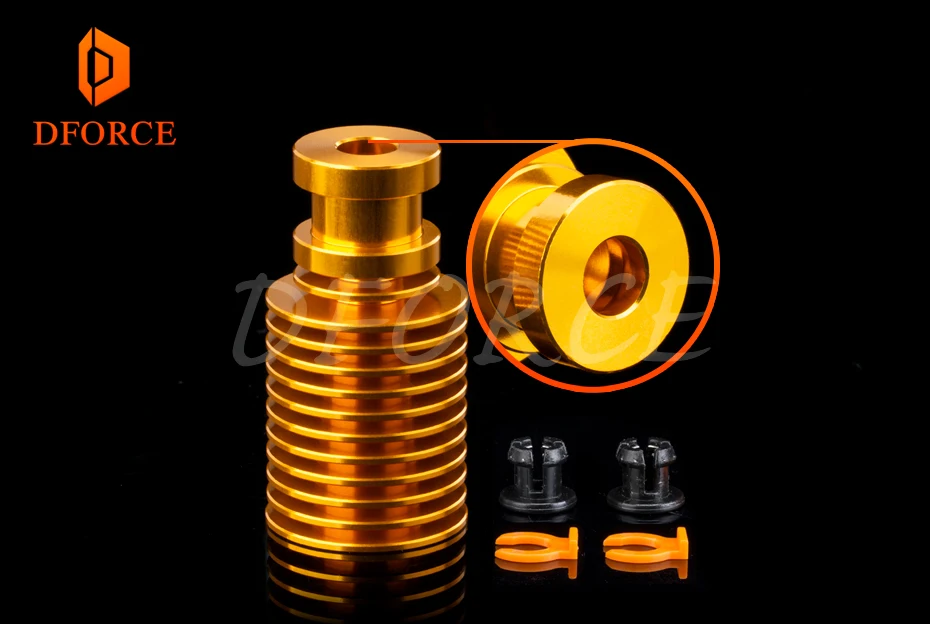 V6 Золотой радиатор для e3d gold hotend радиаторный пульт 1,75 мм прямой и Боуден для подачи 3D принтер titan экструдер AQUA