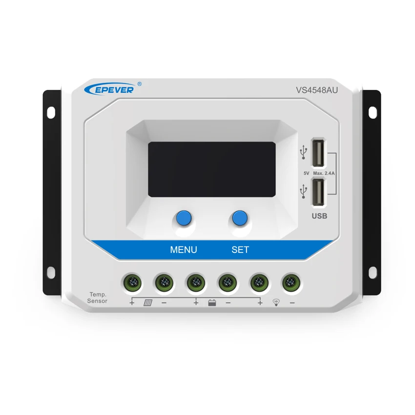 Регулятор заряда солнечной батареи EPSolar PWM Viewstar 45A VS4548AU 12 В 24 36 48 с ЖК-дисплеем и USB |