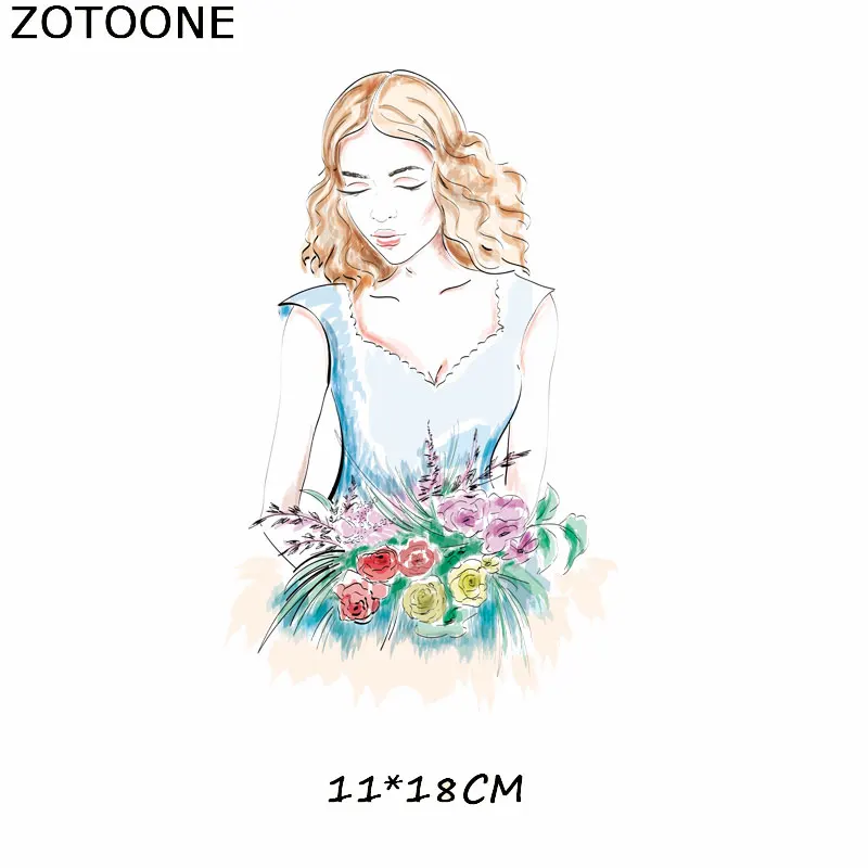 Красный ZOTOONE Iron on Transfer Patch милые нашивки для девочек одежда футболка вышитая бисером аппликация Одежда DIY аксессуары украшения для детей - Цвет: Красный
