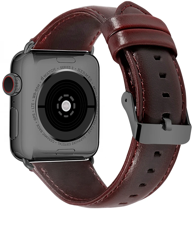 Ремешок из натуральной кожи для часов correa Apple, 40 мм, 44 мм, iwatch series, 4, 3, 2, 1, 42 мм, 38 мм, браслет, ремешок на запястье