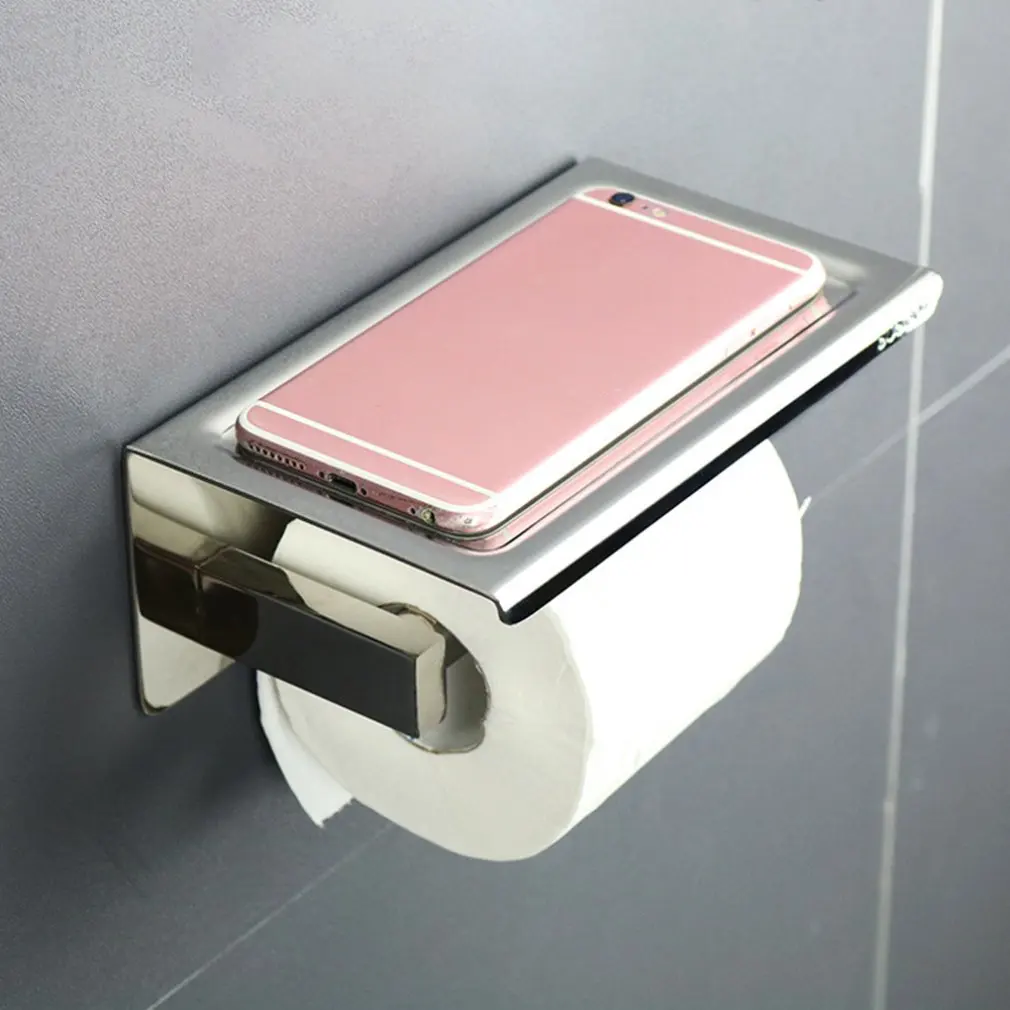 Высокое качество держатель рулона для ванной комнаты 304 нержавеющая сталь