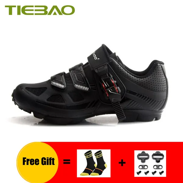 Cleats for 1652 B Tiebao Sapatilha Ciclismo MTB spd педалей кроссовки мужские велосипедная обувь дышащая самозакрывающаяся спортивная обувь для езды на горном велосипеде - Цвет: Cleats for 1652 B
