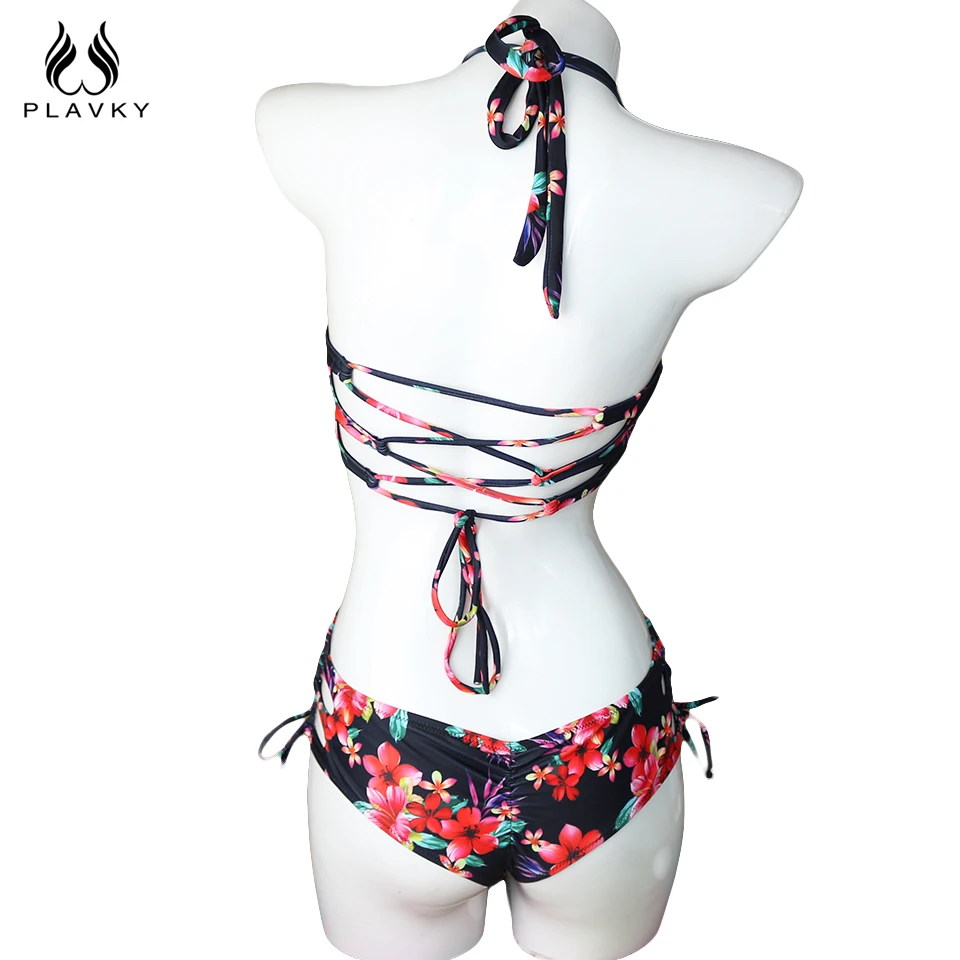 Сексуальный купальник трикини с глубоким v образным вырезом и вырезами бандажный