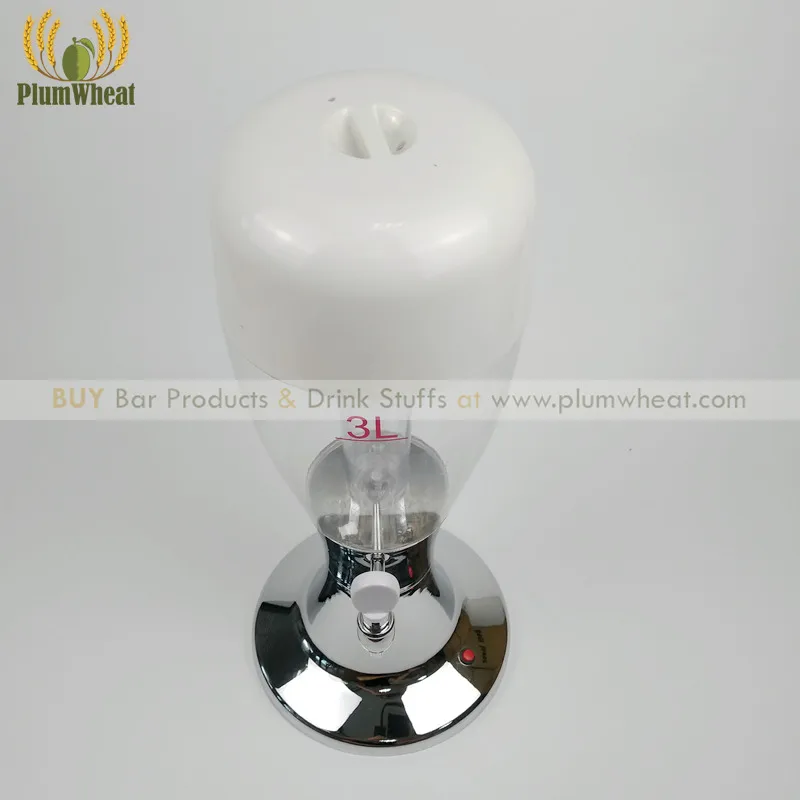 Диспенсер для Пивной Башни на 3 литра с кубиком льда и светодиодный подсветкой