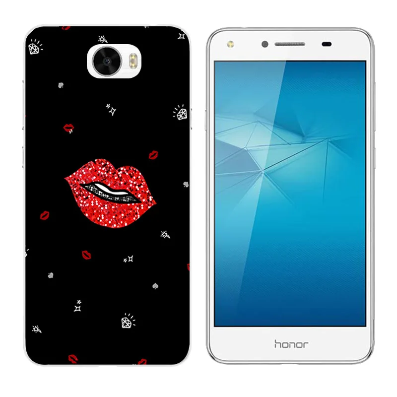 for Huawei Y5 II Case Y5II Soft Silicone Fundas Golden Printing Coque Honor 5A 5 A Shell LYO-L21 5.0'' |