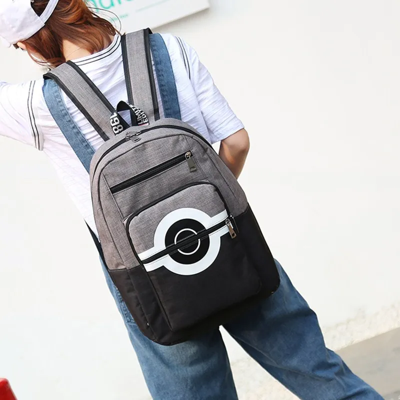 Рюкзак Pokemon для женщин и мужчин 5 цветов аниме Ball школьные сумки Mochila|Мужские