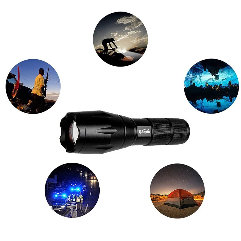 Большая Акция Ultra Bright CREE xm-l T6 светодиодный фонарик 5 режимов 4000 люмен Масштабируемые светодиодный фонарик 18650 Батарея+ Зарядное устройство+ клип
