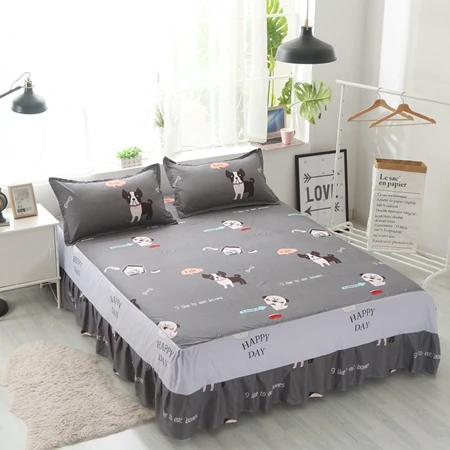 Bed skirt 4 150*200/180*200 см Геометрическая простыня, покрывало, изящное Скандинавское простое покрывало, простыня для спальни, покрывало для кровати, юбка, размер King queen - Цвет: Bed skirt 4