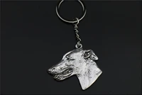 new fashion greyhound dog keychain jewelry popular whippet key chain key ring