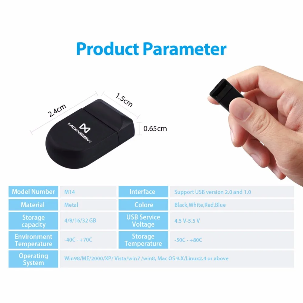 Moweek Супер Мини крошечный USB флеш-накопитель высокого качества 4 ГБ 8 16 32 64 2 0 карта