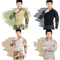military uniform multicam shirts tactical special forces camouflage tops outdoor hunting hiking tactica shirts frog clothing men