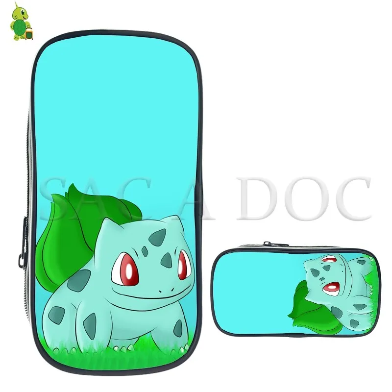 Покемон Snorlax Bulbasaur косметичка детская пенал для мальчиков детские канцелярские принадлежности сумки для хранения большие школьные принадлежности косметичка
