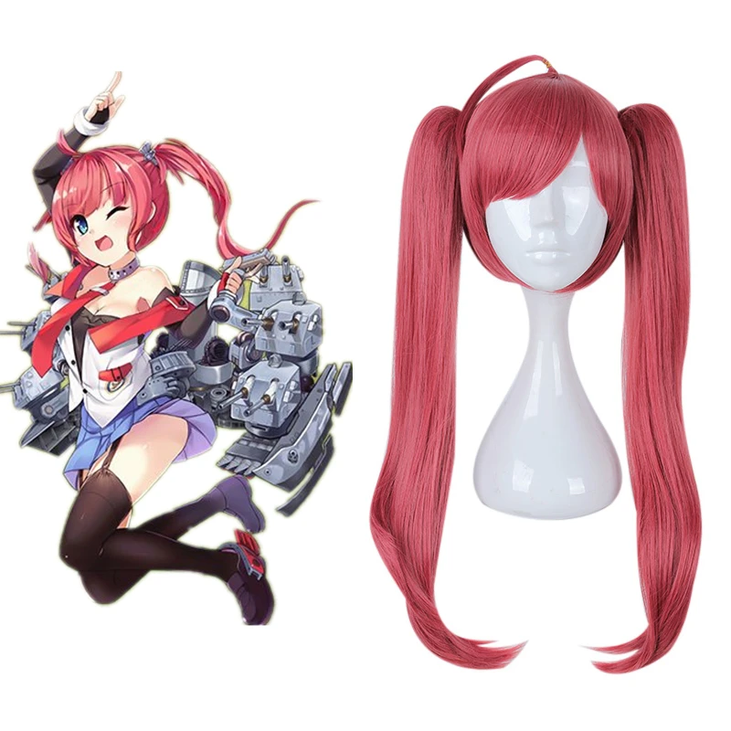 Game Azur Lane Cosplay Wigs USS San Diego Heat Resistant Synthetic Halloween Carnival Party Women | Тематическая одежда и